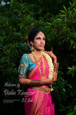 vishu beauty parlour bc road - Asha Raj  kanjeevaram
