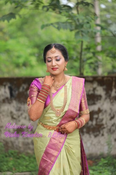 vishu beauty parlour bc road - Navya gatti  bridal blouse