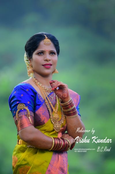 vishu beauty parlour bc road - Bhavya  hair color