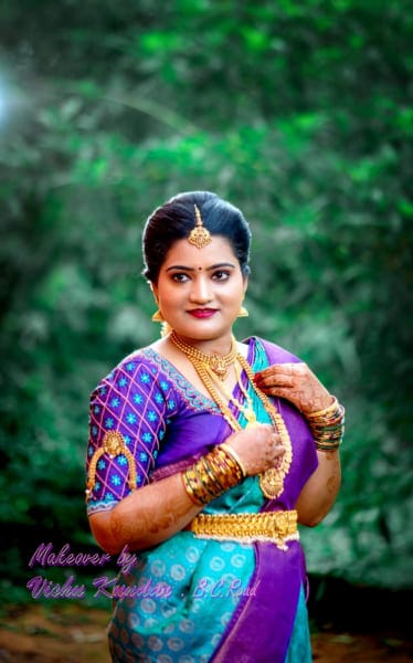 vishu beauty parlour bc road - Sushmitha saliyan  bridal makeup artist