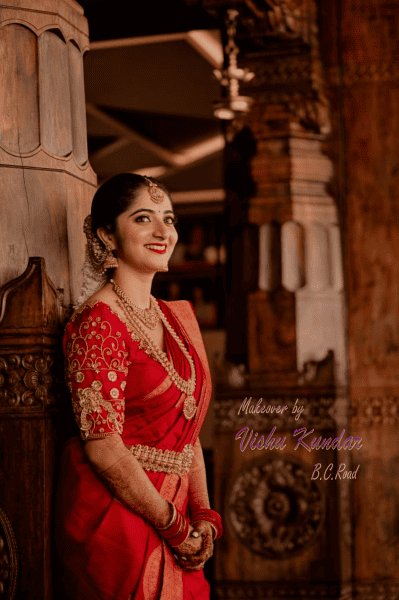 vishu beauty parlour bc road - Krithi chennai brides